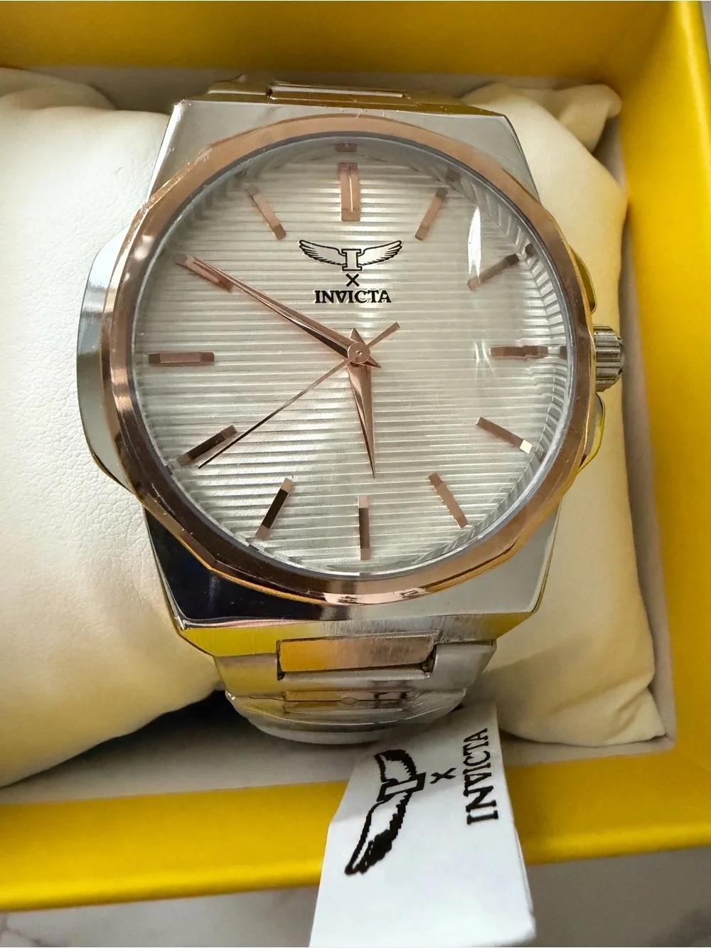 Invicta Men’s Rose Gold & Silver Watch